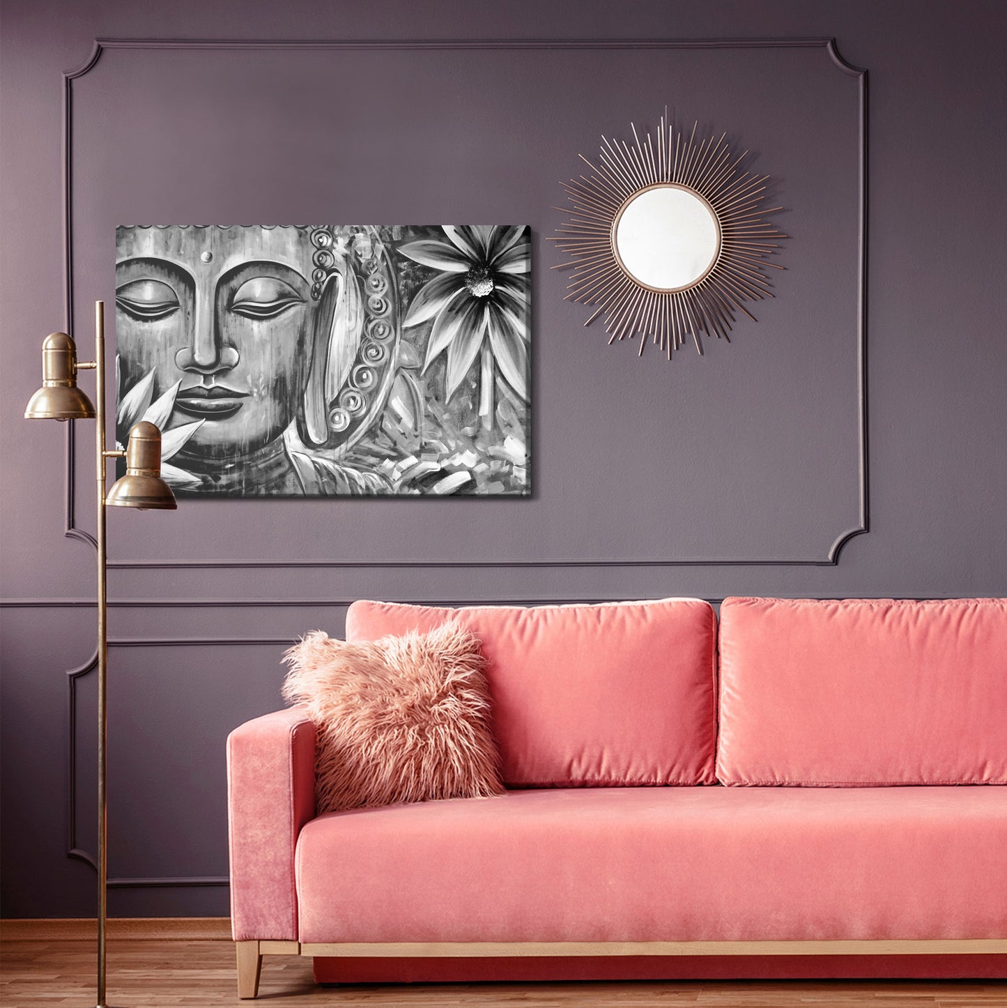 Obraz Na Płótnie Budda – spokojna dekoracja do wnętrz boho, zen i minimalistycznych. – widok 3