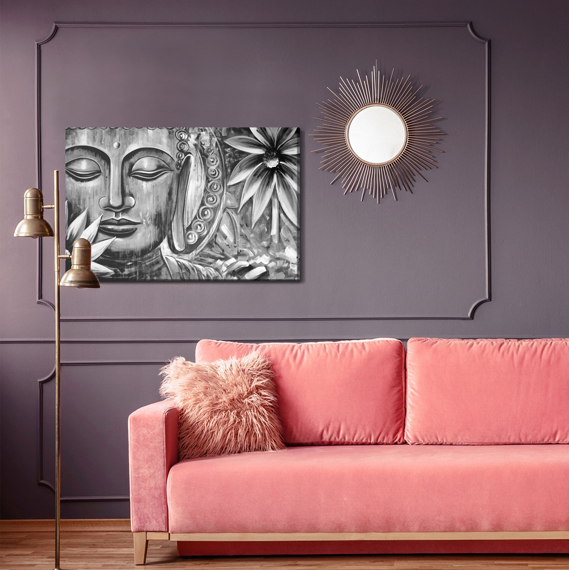 Obraz Na Płótnie Budda – spokojna dekoracja do wnętrz boho, zen i minimalistycznych. – widok 3