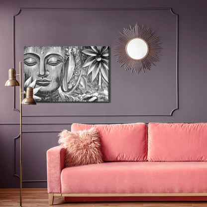 Obraz Na Płótnie Budda – spokojna dekoracja do wnętrz boho, zen i minimalistycznych. – widok 3