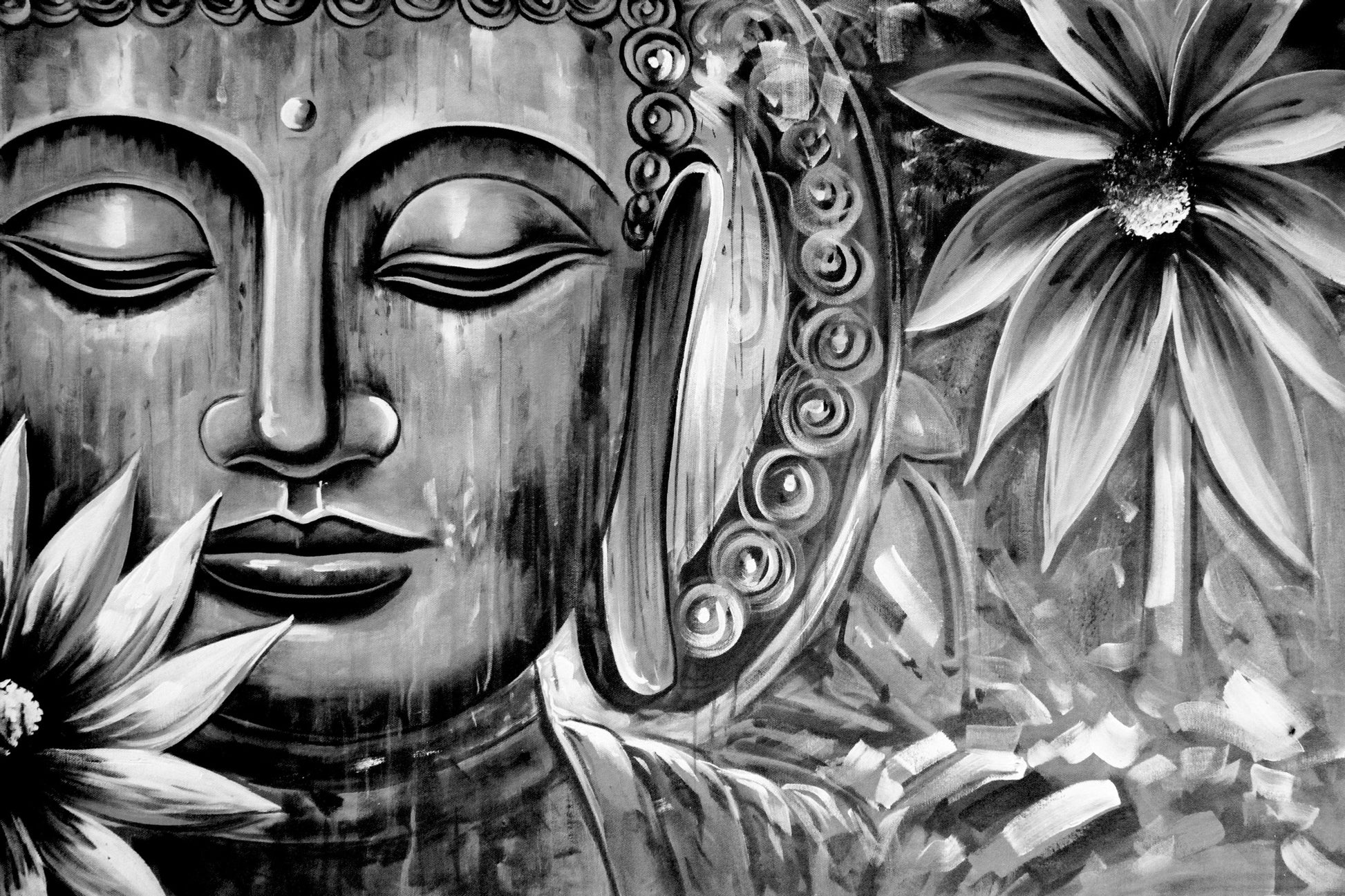 Obraz Na Płótnie Budda – spokojna dekoracja do wnętrz boho, zen i minimalistycznych. 100x70