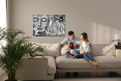 Obraz Na Płótnie Budda – spokojna dekoracja do wnętrz boho, zen i minimalistycznych. – widok 6