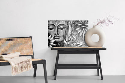 Obraz Na Płótnie Budda w Medytacji – symbol spokoju do wnętrz boho, eklektycznych i zen – widok 5
