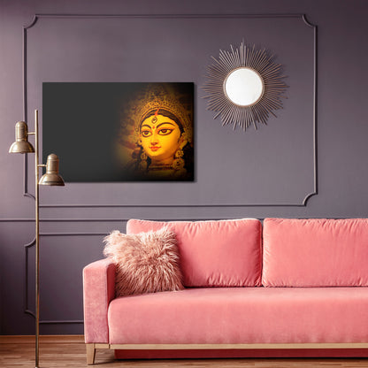 Obraz Na Płótnie Bogini Durga – mistyczny portret do wnętrz boho, eklektycznych i orientalnych. – widok 3