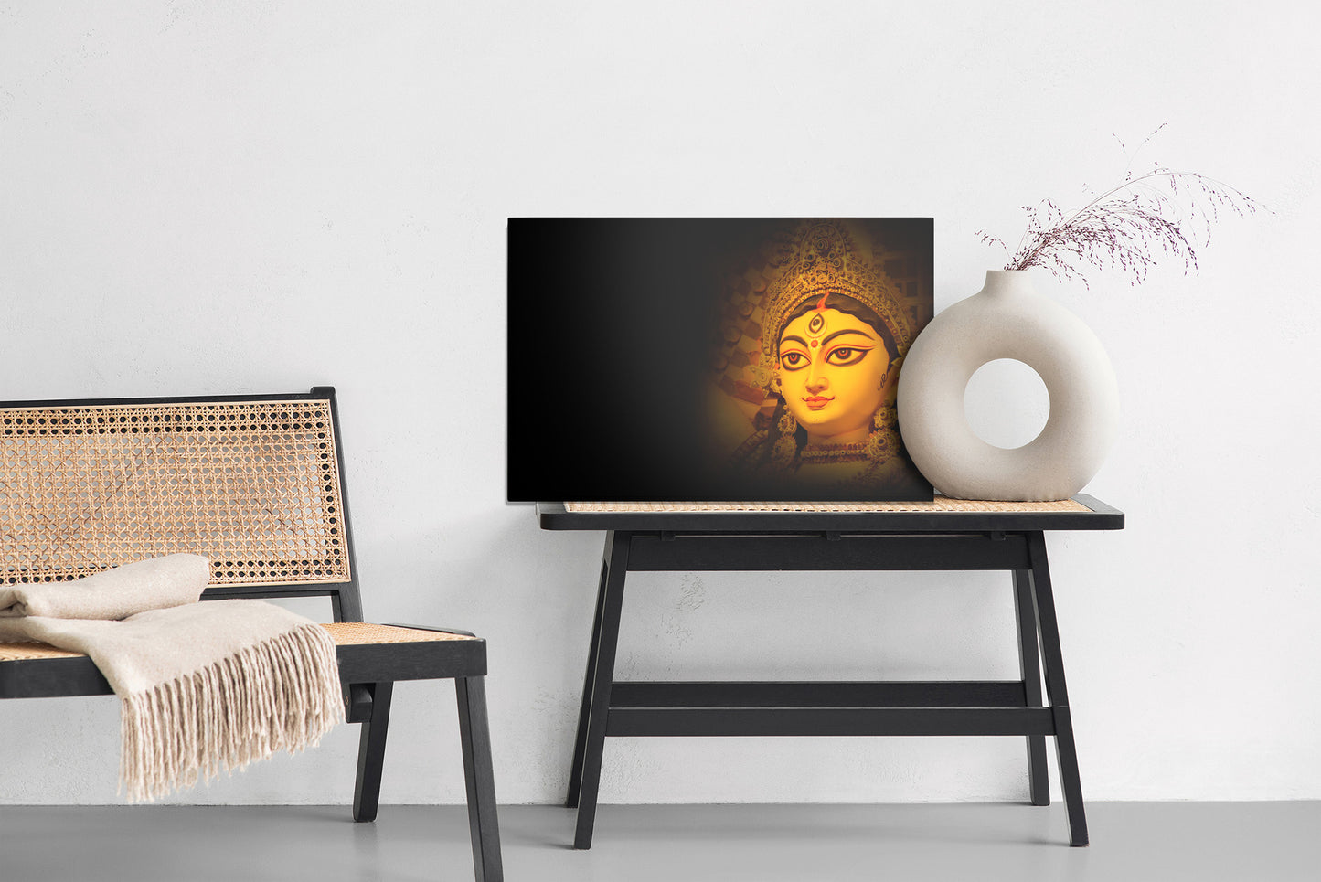 Obraz Na Płótnie Bogini Durga – mistyczna symbolika do wnętrz boho, etnicznych i orientalnych – widok 5