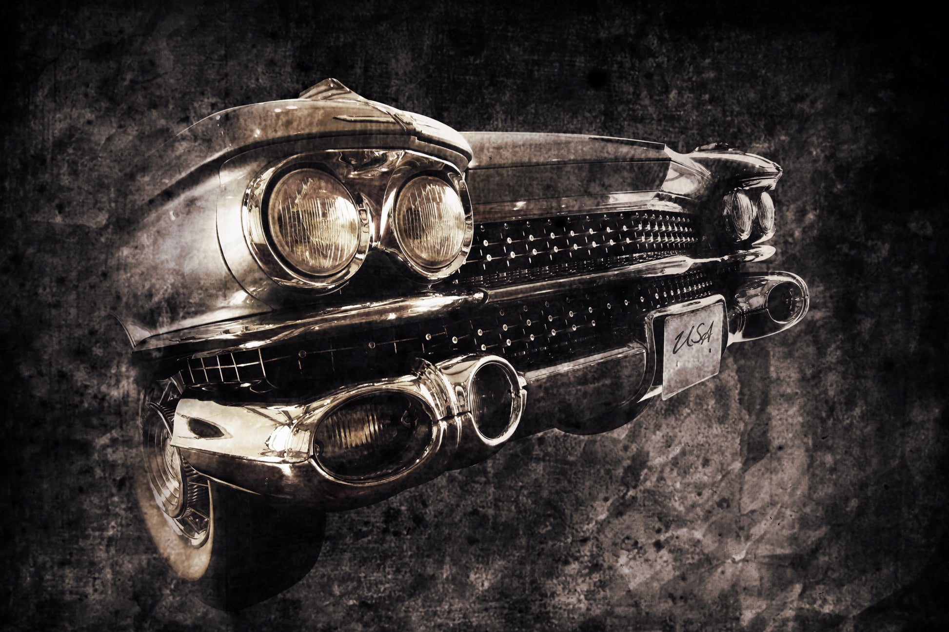 Obraz Na Płótnie Klasyk Motoryzacji – ikona vintage do wnętrz industrialnych i retro. 100x70