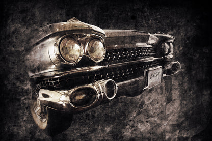 Obraz Na Płótnie Klasyk Motoryzacji – ikona vintage do wnętrz industrialnych i retro. 100x70