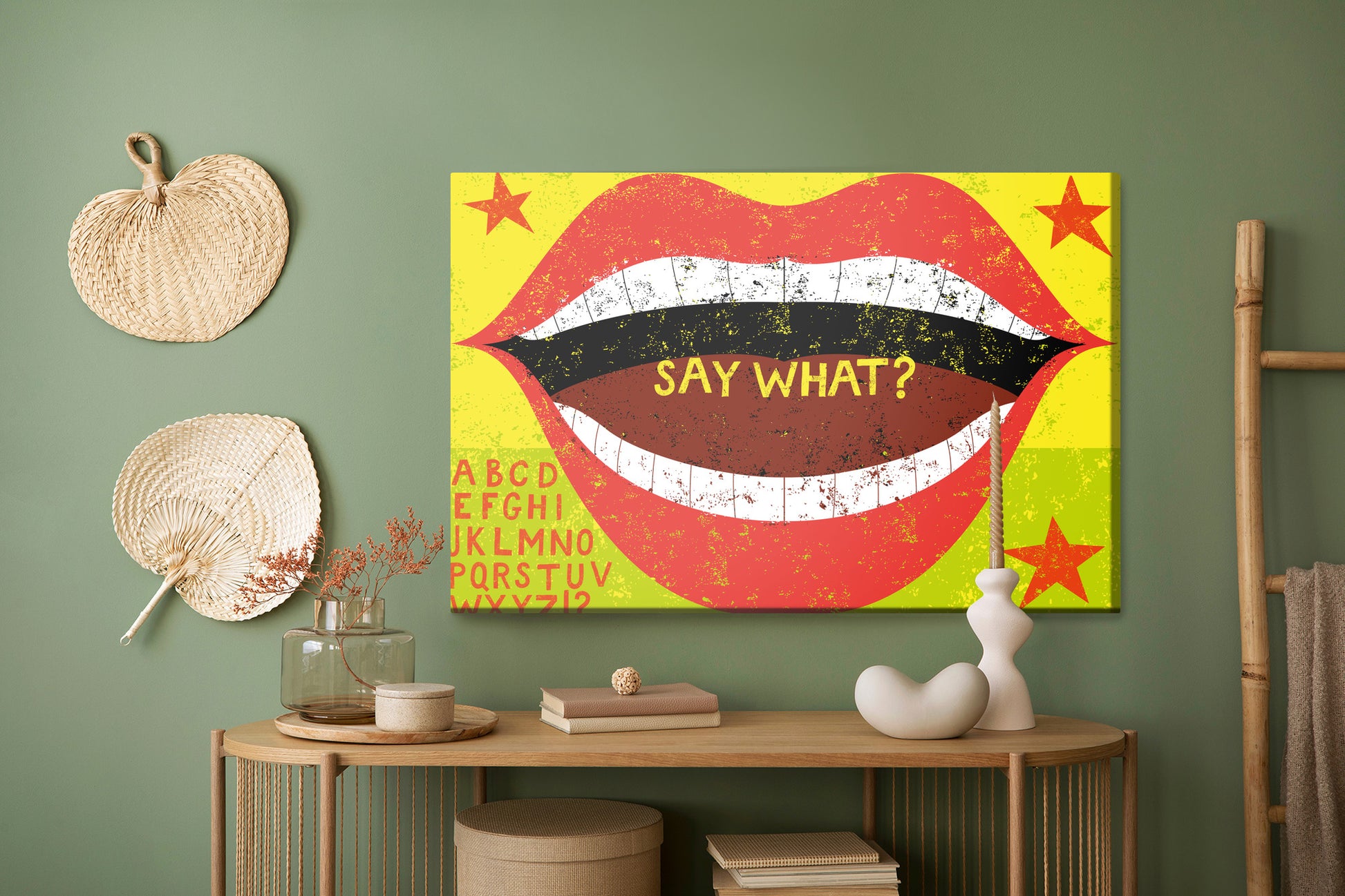 Obraz Na Płótnie Czerwone Usta – Ikona stylu, zmysłowa dekoracja do wnętrz Retro, Pop-art i Modern – widok 4