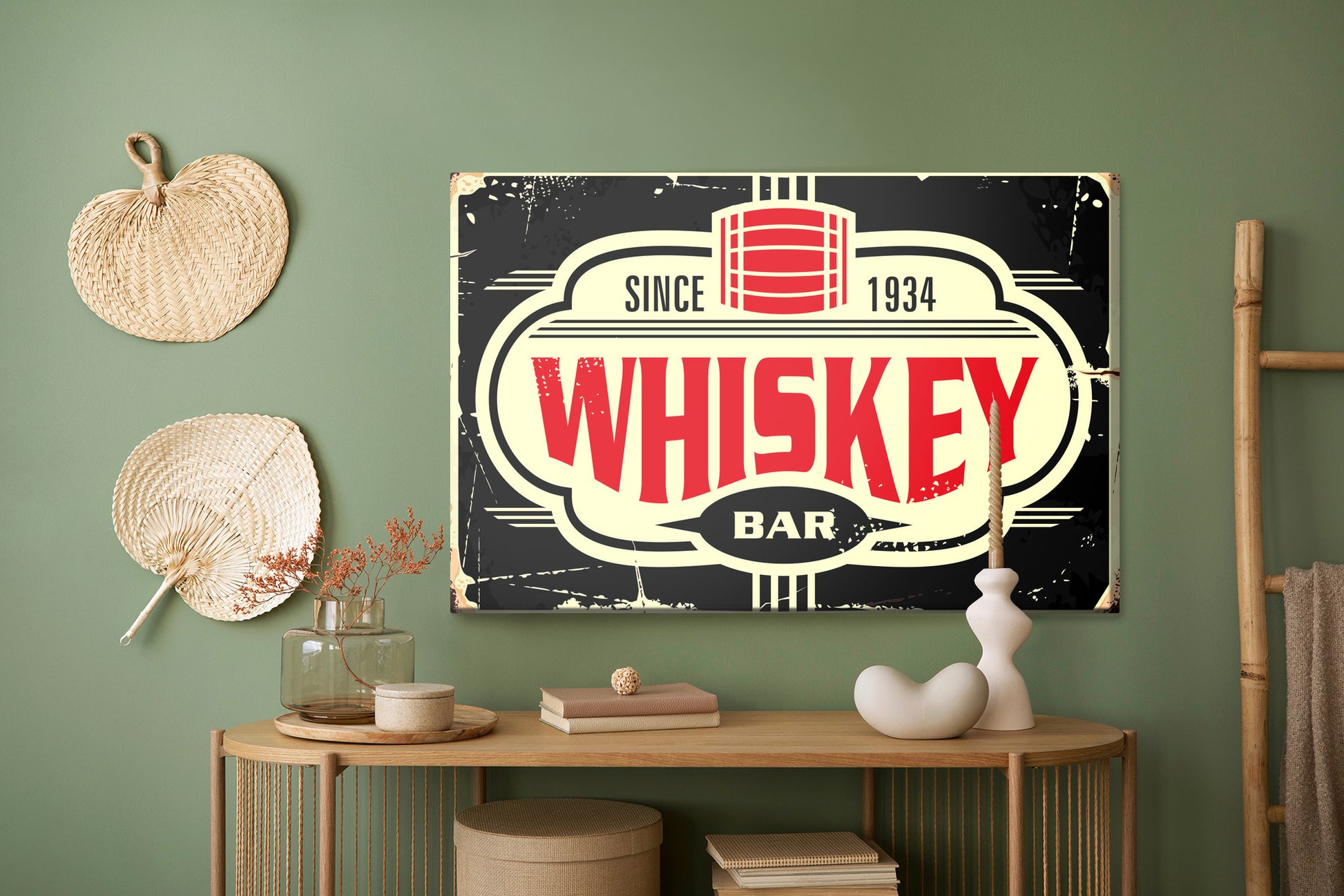 Obraz Na Płótnie Whisky – elegancka dekoracja z nutą vintage do wnętrz loftowych, klasycznych i industrialnych – widok 4