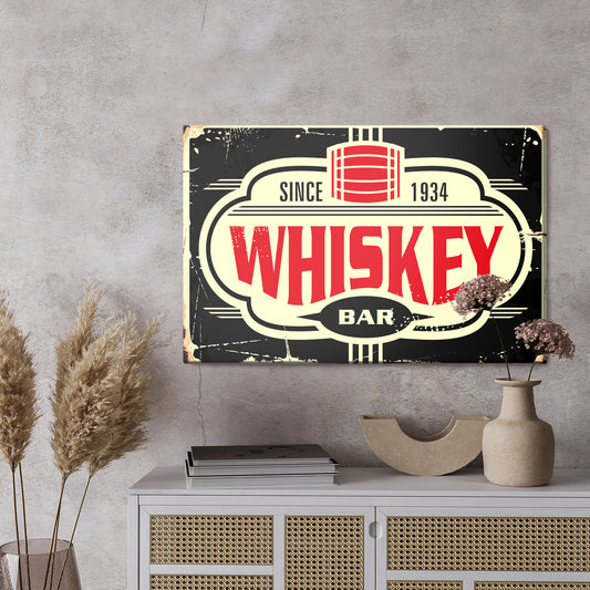 Obraz Na Płótnie Whisky – elegancka dekoracja z nutą vintage do wnętrz loftowych, klasycznych i industrialnych – widok 2