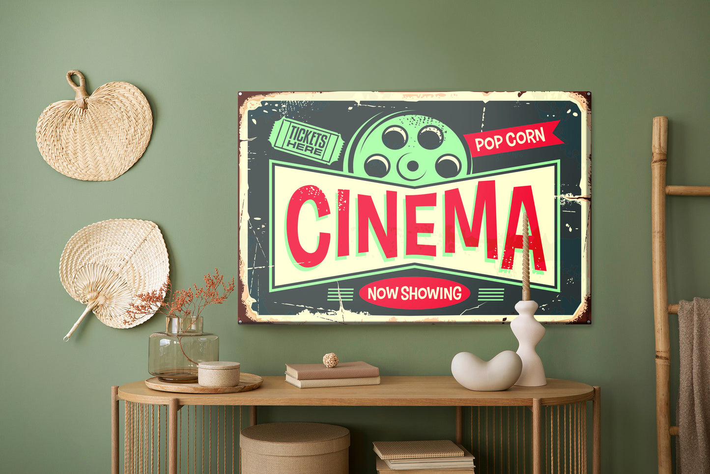 Obraz Na Płótnie Plakat Filmowy Retro – klasyczny akcent do wnętrz industrialnych i retro – widok 4
