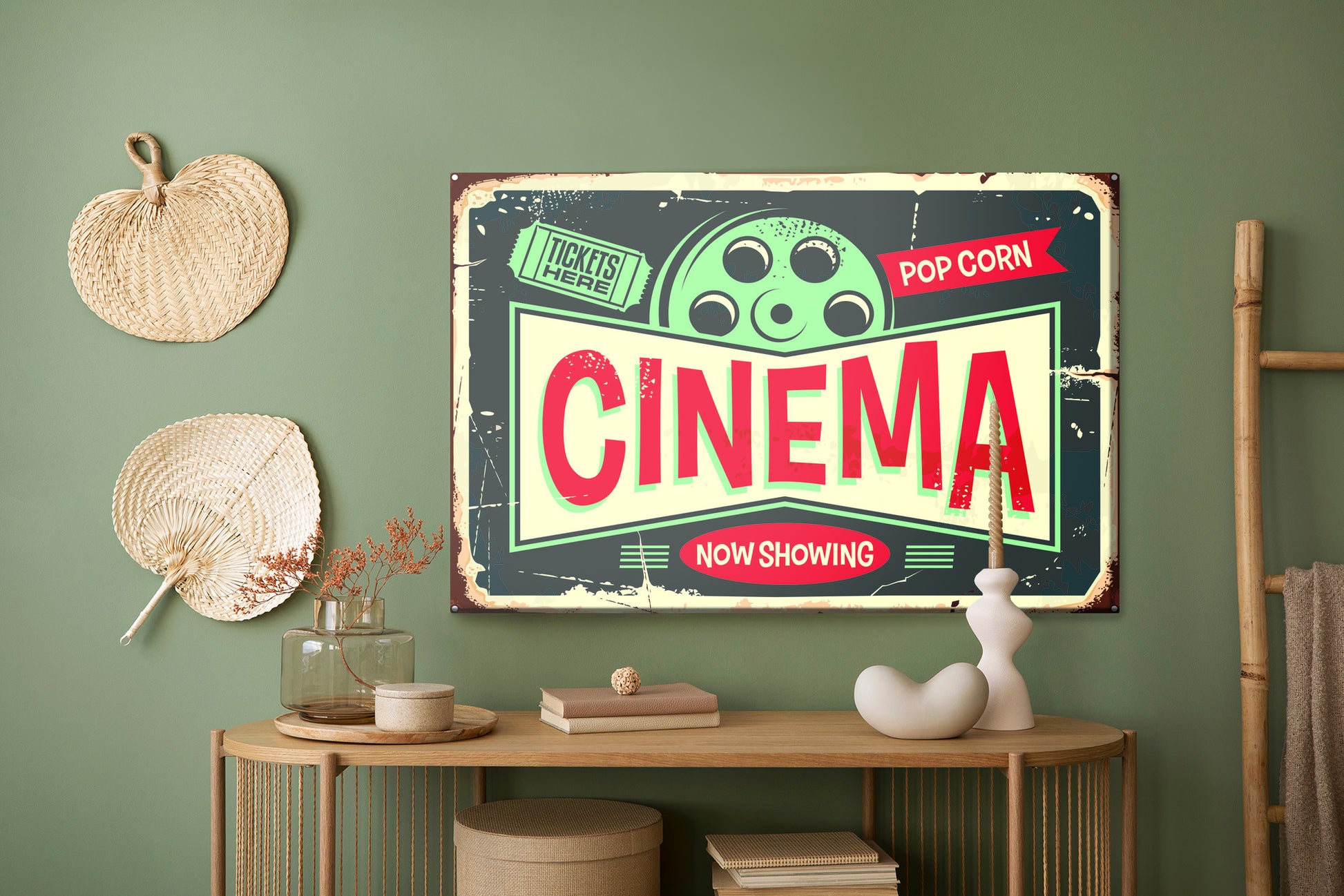 Obraz Na Płótnie Plakat Filmowy Retro – klasyczny akcent do wnętrz industrialnych i retro – widok 4