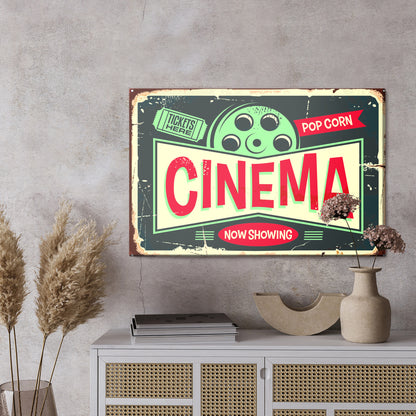 Obraz Na Płótnie Napisy Do Kina Retro – nostalgiczny akcent do wnętrz Art Deco i Vintage. – widok 2