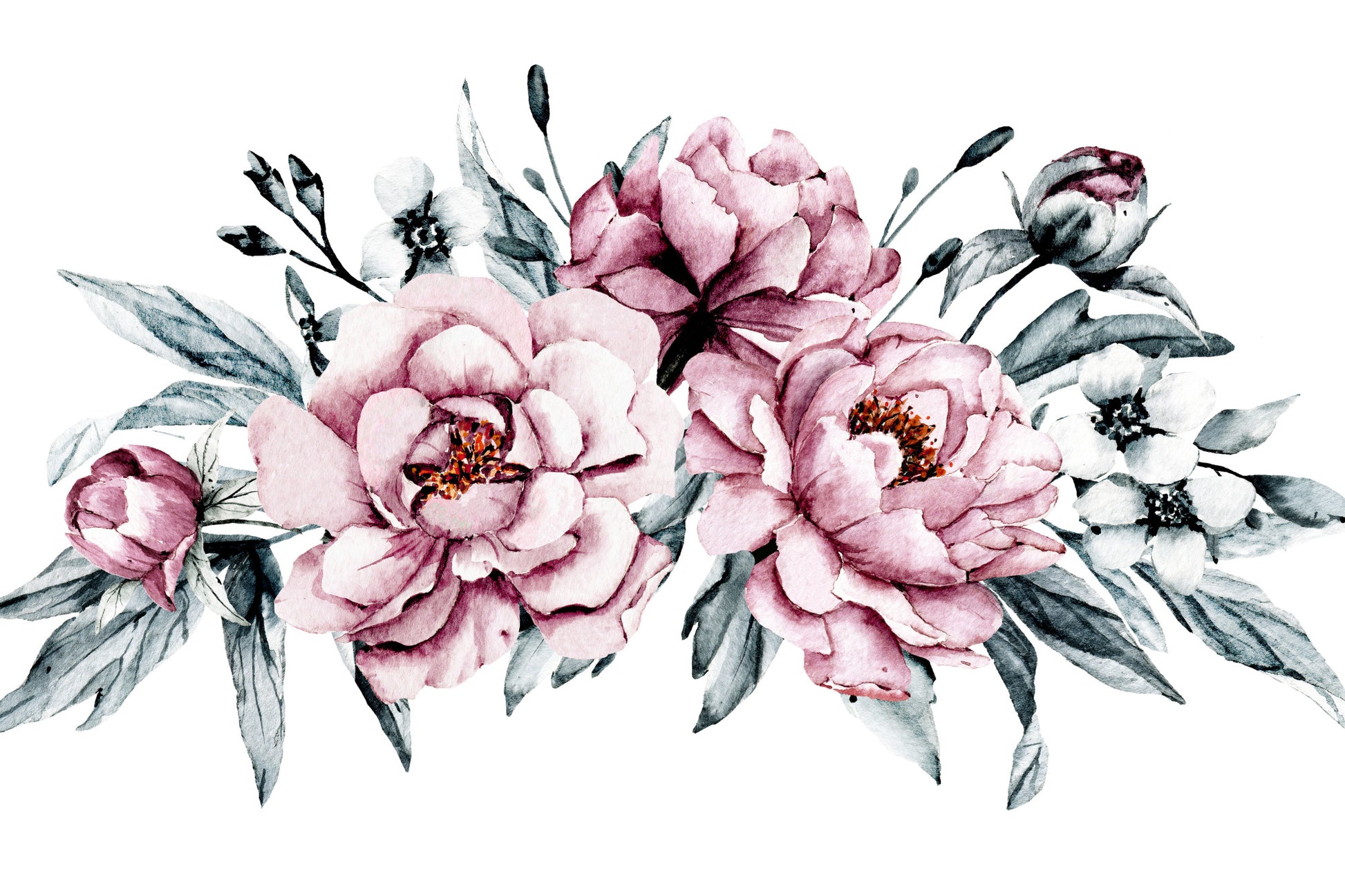 Obraz Na Płótnie Kwiaty Piwonii – romantyczna dekoracja do wnętrz klasycznych, glamour i shabby chic 120x80