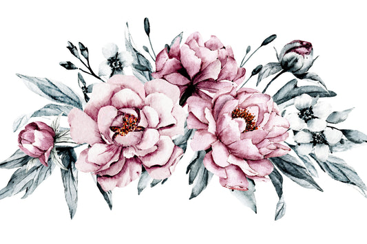 Obraz Na Płótnie Kwiaty Piwonii – romantyczna dekoracja do wnętrz klasycznych, glamour i shabby chic 120x80