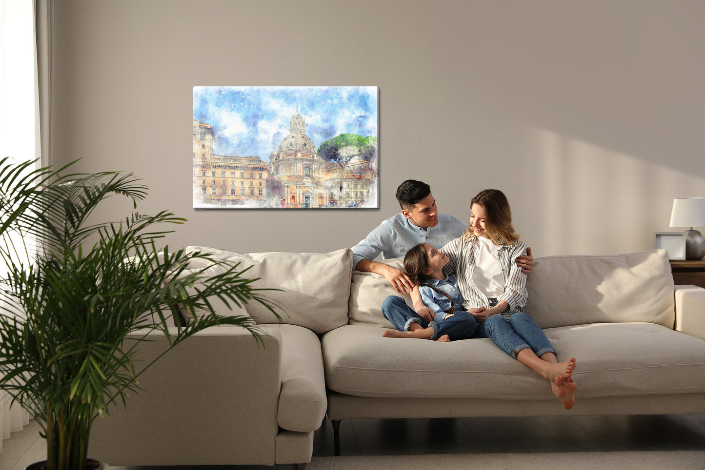 Obraz Na Płótnie Architektura Rzymska – elegancki pejzaż do wnętrz klasycznych i eklektycznych – widok 6