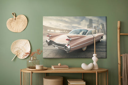 Obraz Na Płótnie Samochód Vintage – elegancka dekoracja w sepii do wnętrz loft i retro – widok 4