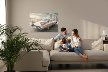 Obraz Na Płótnie Samochód Vintage – elegancka dekoracja w sepii do wnętrz loft i retro – widok 6