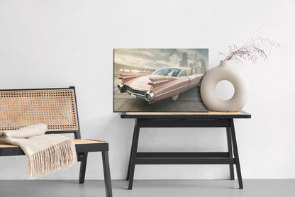 Obraz Na Płótnie Samochód Vintage – elegancka dekoracja w sepii do wnętrz loft i retro – widok 5