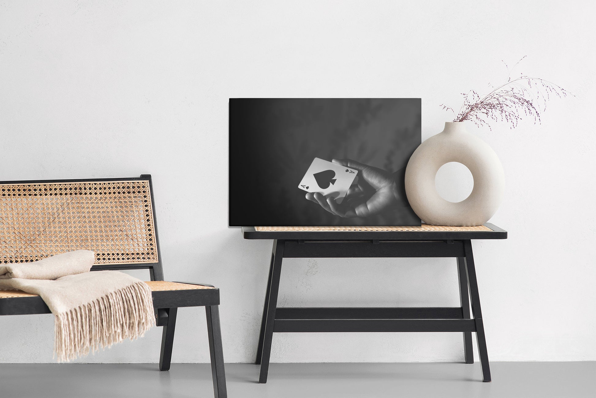Obraz Na Płótnie As Pik – elegancki minimalistyczny akcent do wnętrz nowoczesnych, glamour i industrialnych – widok 5
