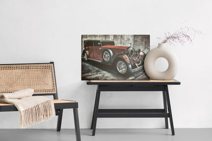 Obraz Na Płótnie Stary Samochód Retro – klimat vintage do wnętrz industrialnych i loftowych – widok 5