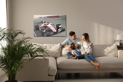 Obraz Na Płótnie Samochód Wyścigowy F1 – dynamiczny akcent do wnętrz nowoczesnych i industrialnych – widok 6