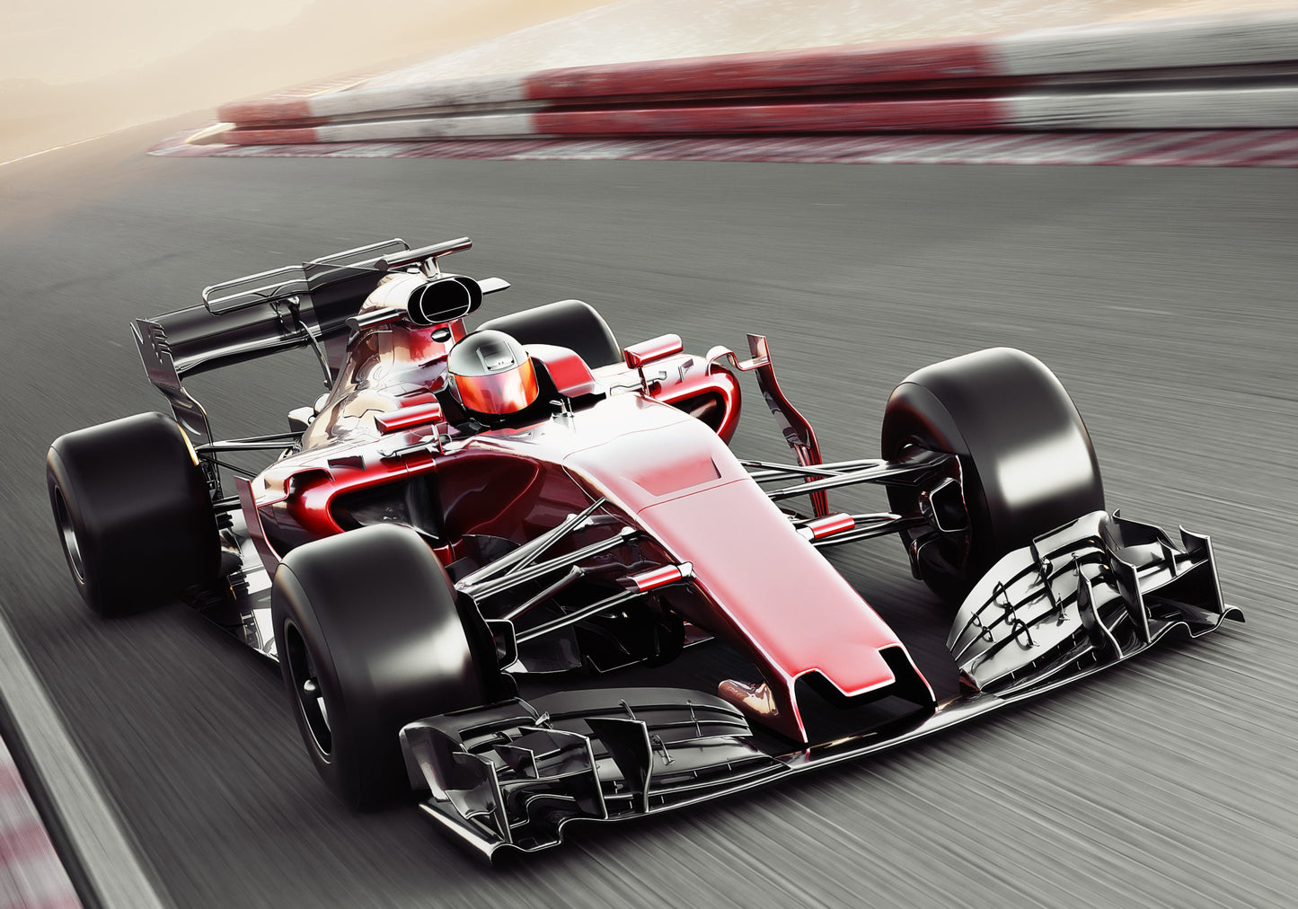 Obraz Na Płótnie Samochód Wyścigowy F1 – dynamiczny akcent do wnętrz nowoczesnych i industrialnych 120x80