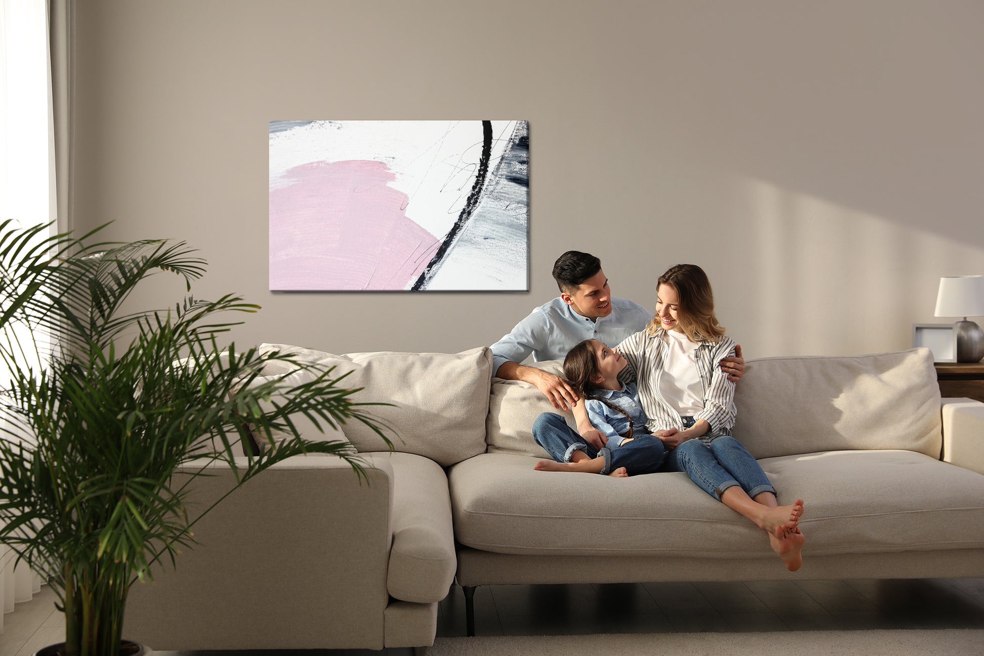 Obraz Na Płótnie Abstrakcja Organiczna – harmonia barw ziemi do wnętrz nowoczesnych i minimalistycznych – widok 6