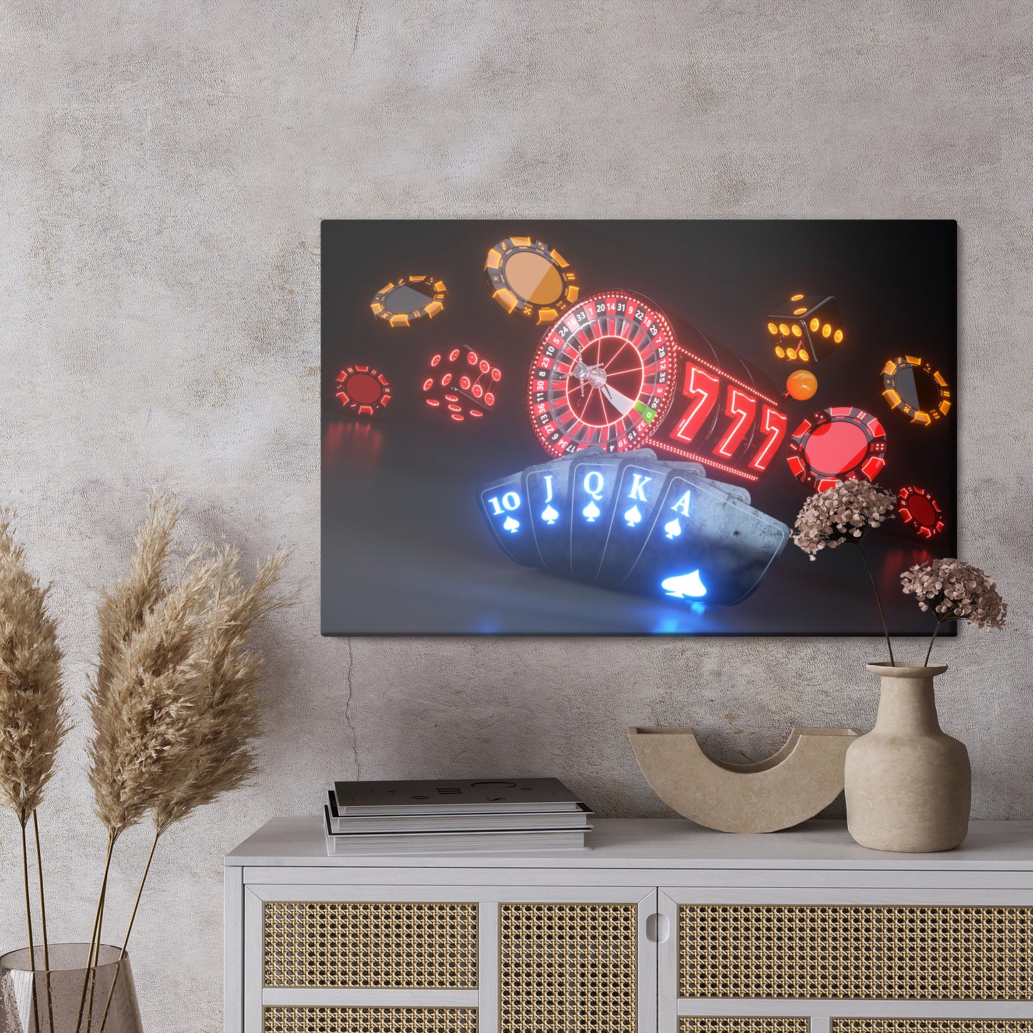 Obraz Na Płótnie Koncepcja Neonu – futurystyczna wizja do wnętrz nowoczesnych i loftowych – widok 2