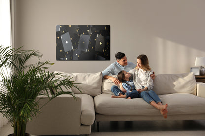 Obraz Na Płótnie Motyw Kart – elegancki i nowoczesny do wnętrz minimalistycznych i glamour – widok 6