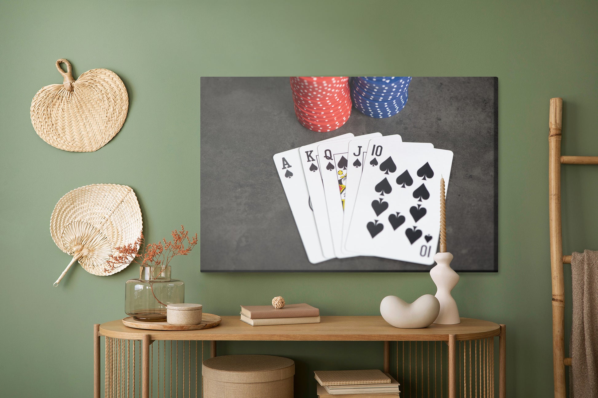 Obraz Na Płótnie Rozgrywka Pokerowa – elegancki akcent do wnętrz loftowych i nowoczesnych – widok 4
