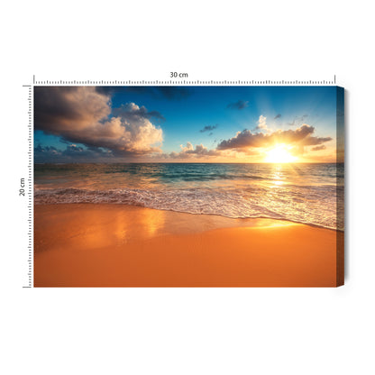 Obraz Na Płótnie Zachód Słońca Nad Morzem