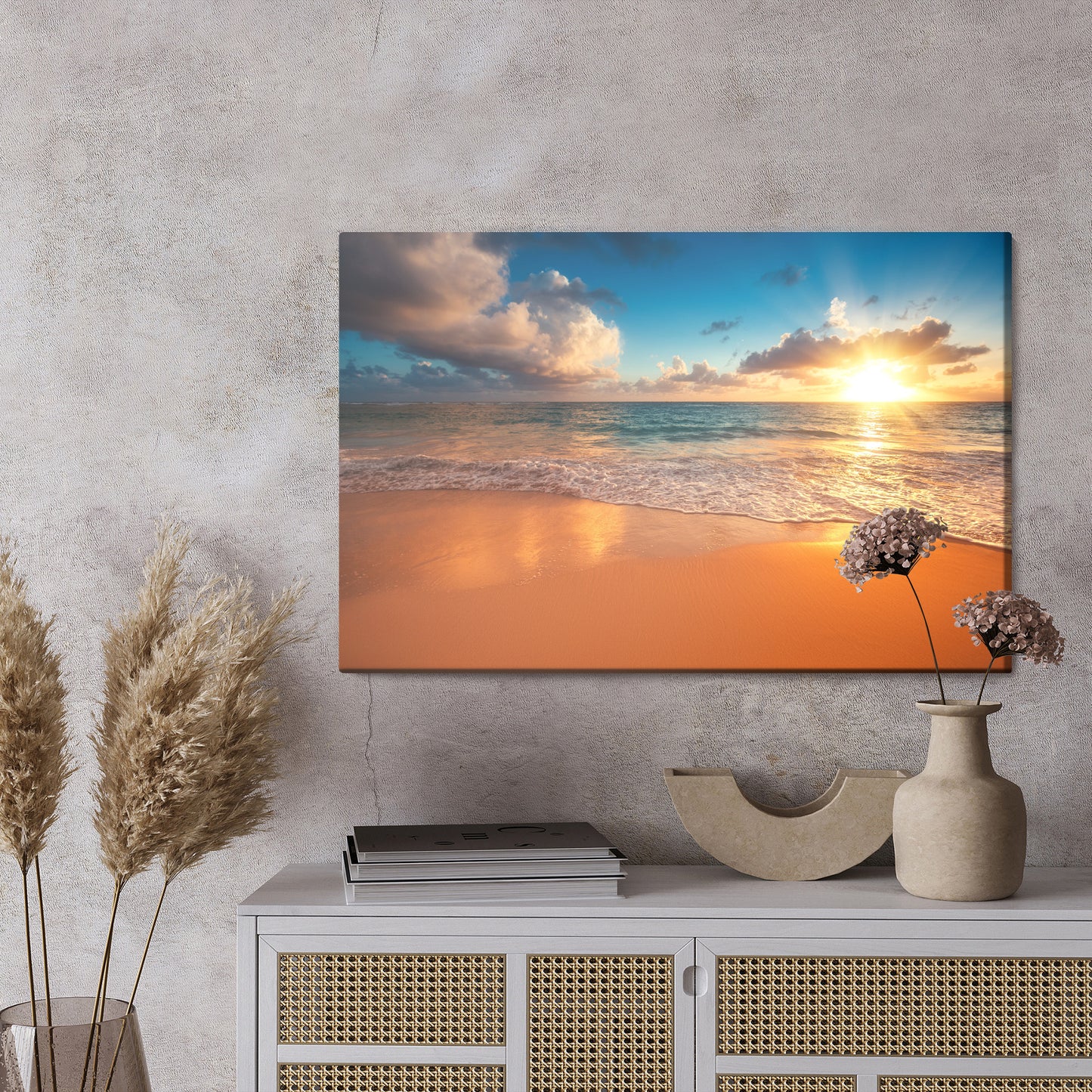 Obraz Na Płótnie Zachód Słońca Nad Morzem