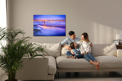 Obraz Na Płótnie Most Golden Gate – ikoniczny pejzaż miejski do wnętrz loft i nowoczesnych – widok 6