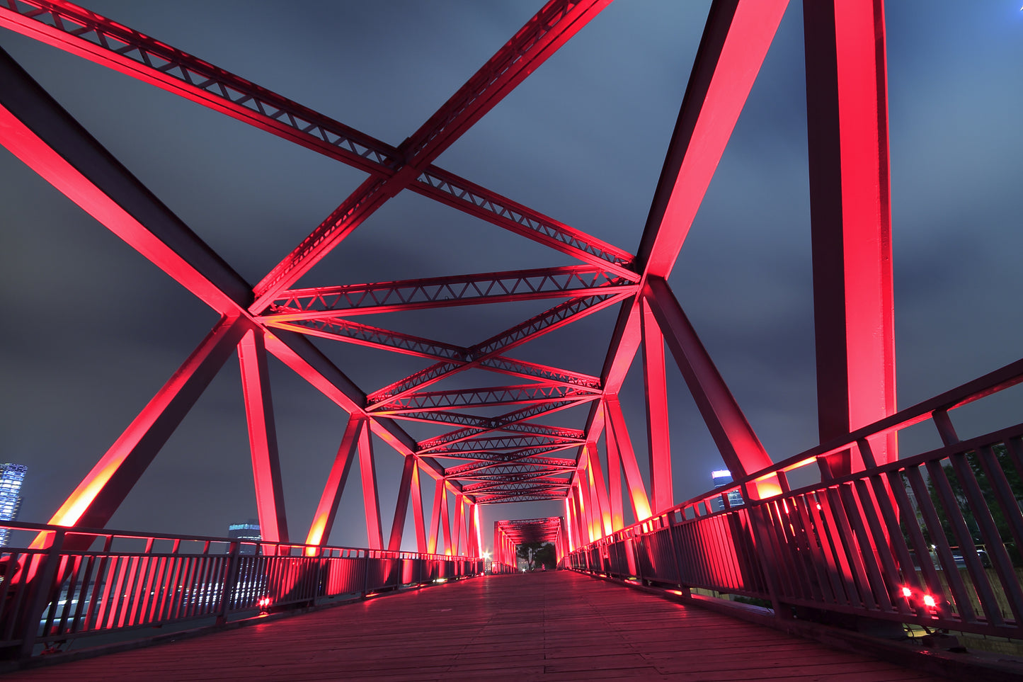 Obraz Na Płótnie Most Nocą 120x80