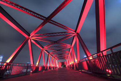 Obraz Na Płótnie Most Nocą 120x80