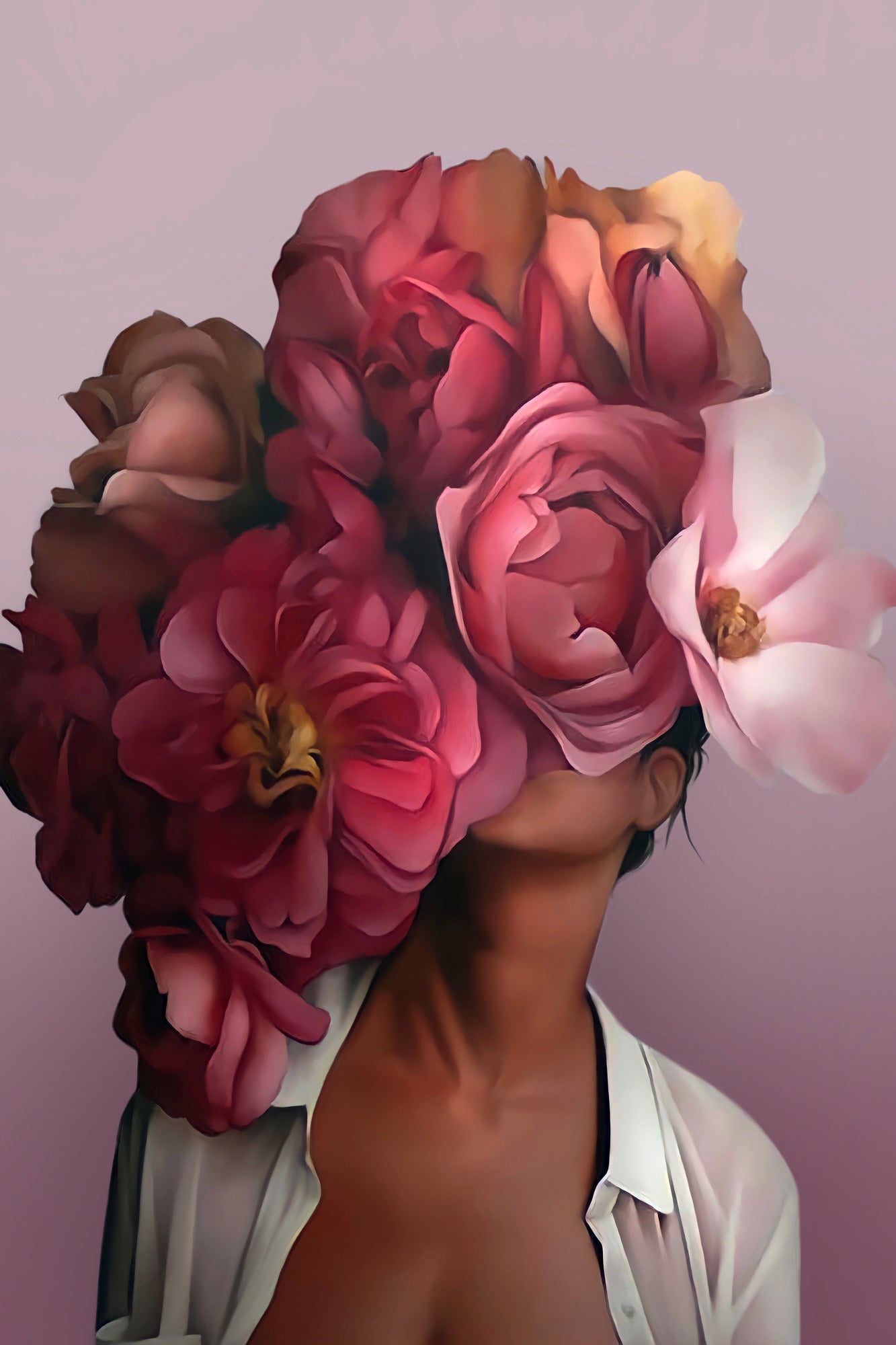 Obraz Na Płótnie Artystyczny Portret – elegancka dekoracja do wnętrz glamour i modern classic 120x80