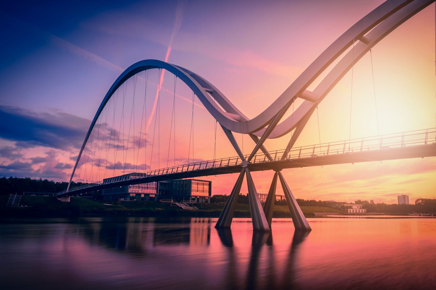 Obraz Na Płótnie Most Infinity Bridge, Wielka Brytania 120x80