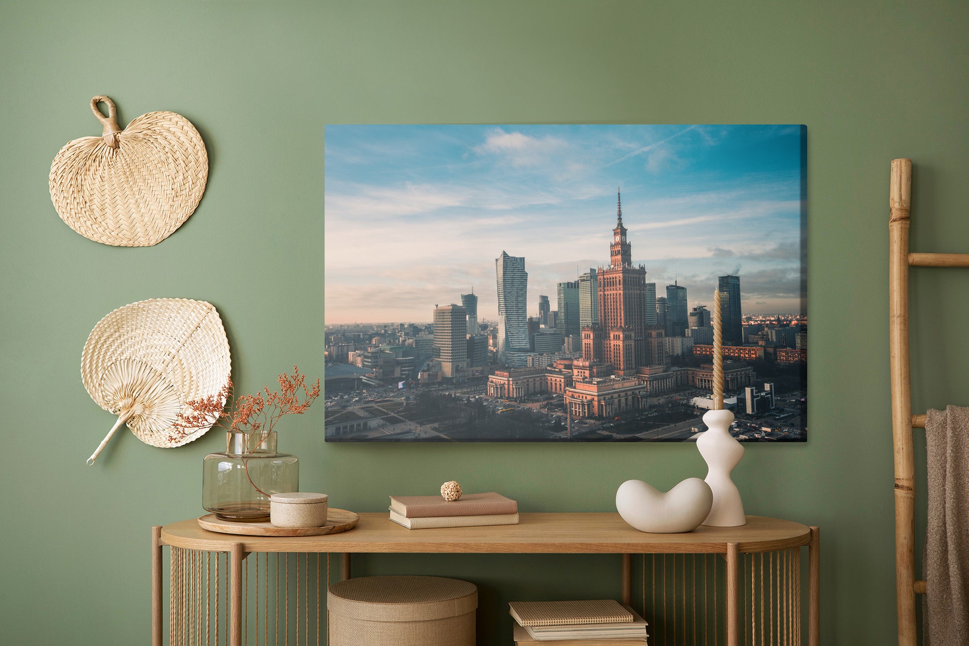 Obraz Na Płótnie Architektura Warszawy – dynamiczny pejzaż do wnętrz nowoczesnych, industrialnych – widok 4