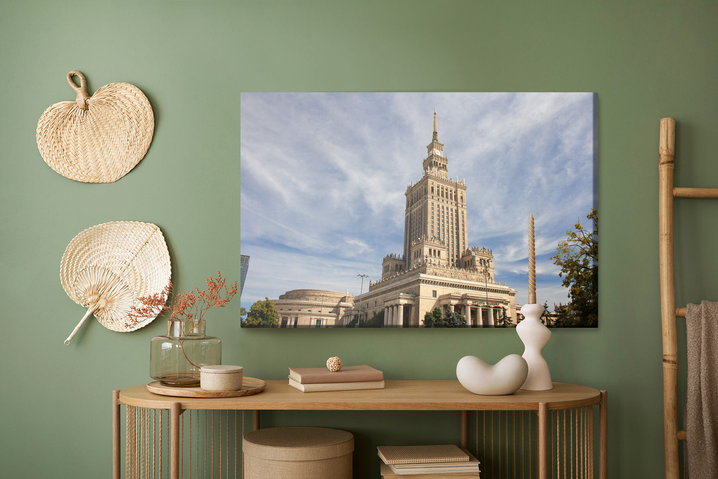 Obraz Na Płótnie Panorama Warszawy – nowoczesny pejzaż do wnętrz minimalistycznych i loftowych – widok 4
