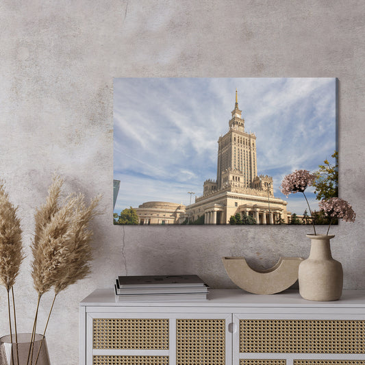 Obraz Na Płótnie Panorama Warszawy – nowoczesny pejzaż do wnętrz minimalistycznych i loftowych – widok 2
