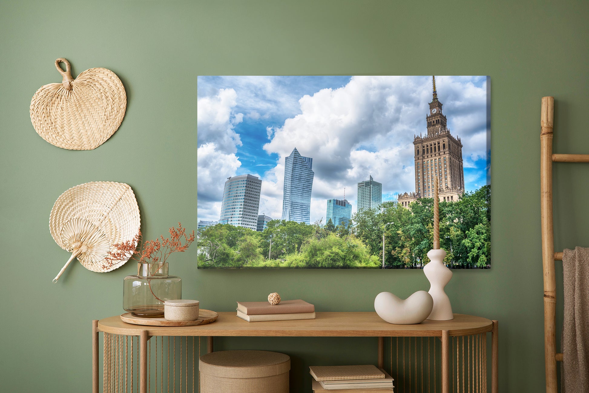 Obraz Na Płótnie Architektura Warszawy – nowoczesny pejzaż miejski do wnętrz loft i minimalistycznych – widok 4