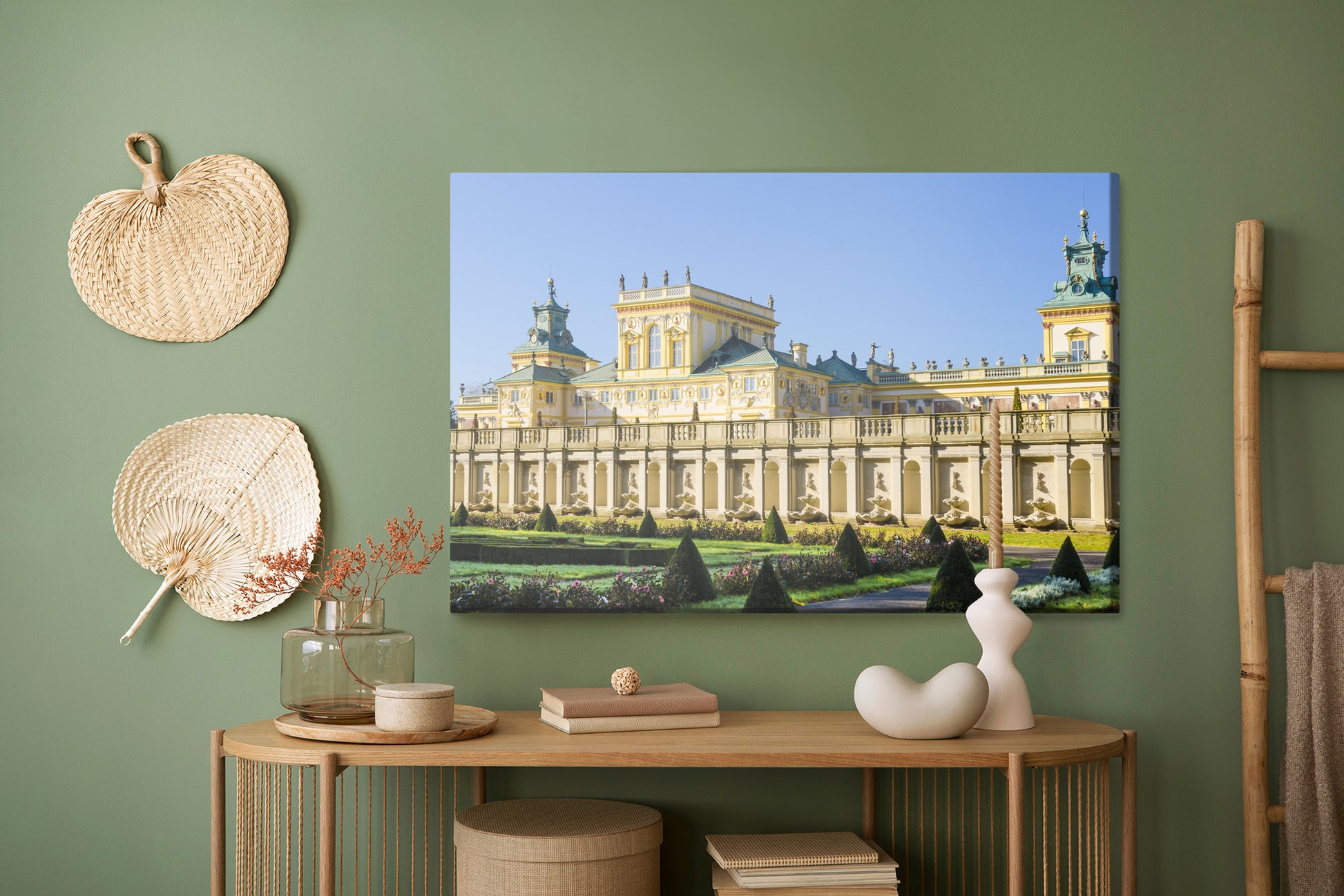 Obraz Na Płótnie Wilanów – klasyczny pejzaż architektoniczny do wnętrz eleganckich i modern classic – widok 4