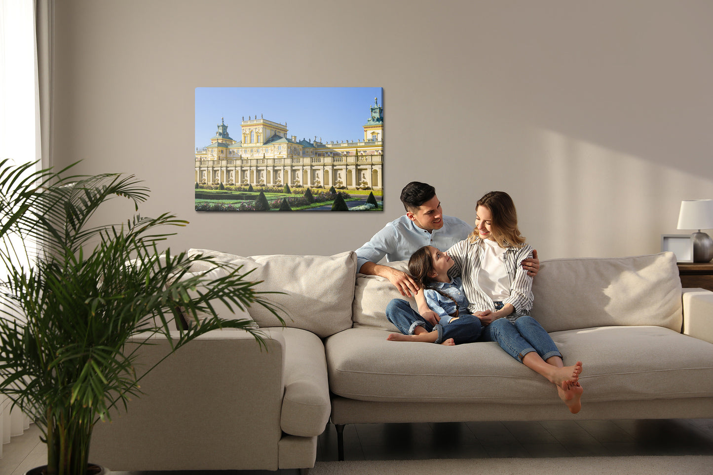 Obraz Na Płótnie Wilanów – klasyczny pejzaż architektoniczny do wnętrz eleganckich i modern classic – widok 6