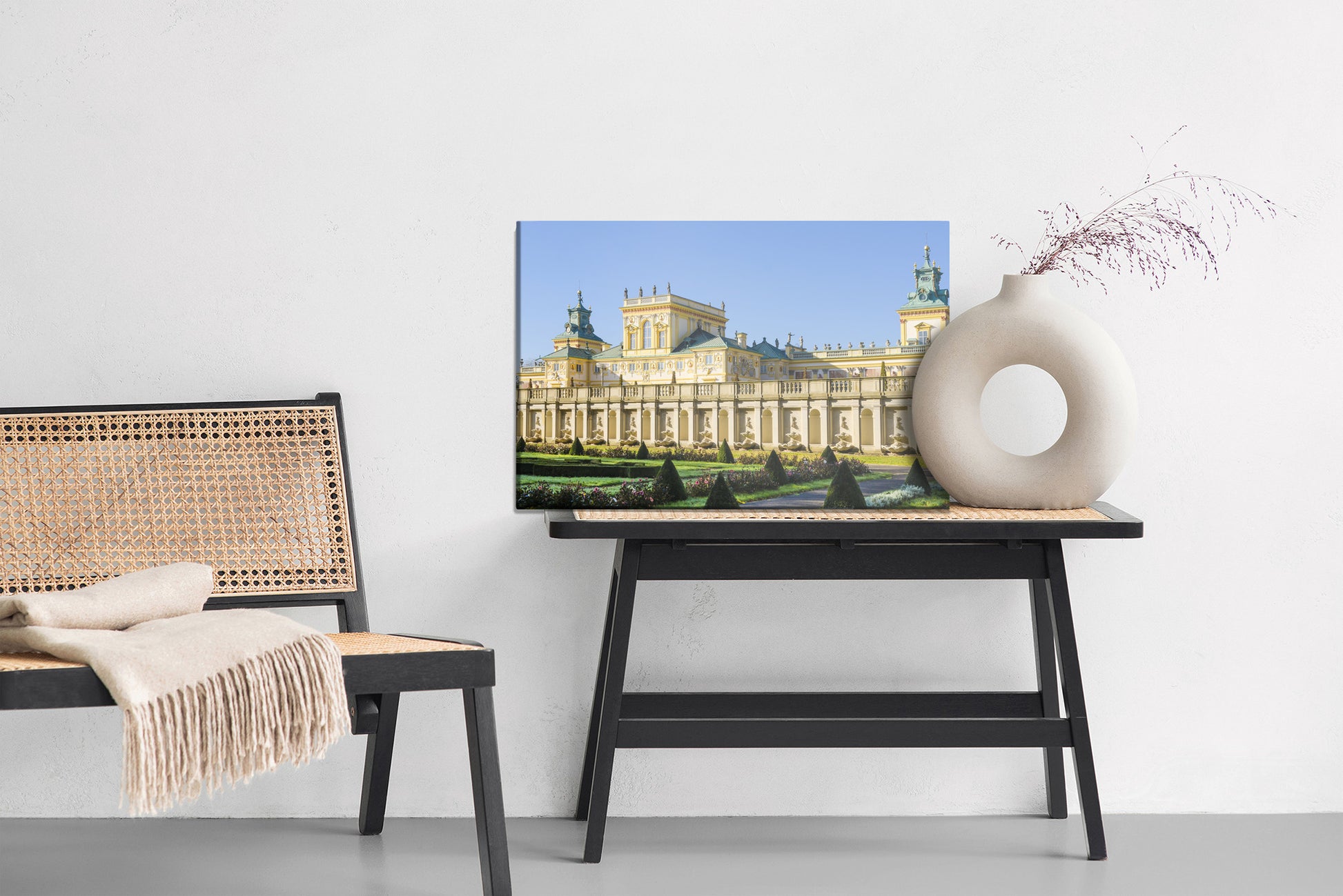 Obraz Na Płótnie Wilanów – klasyczny pejzaż architektoniczny do wnętrz eleganckich i modern classic – widok 5