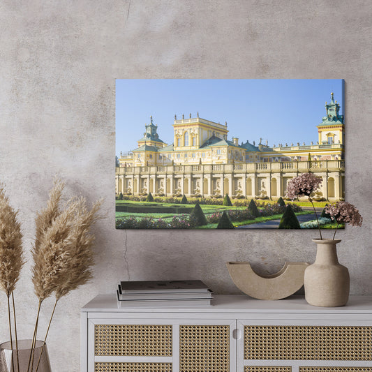 Obraz Na Płótnie Wilanów – klasyczny pejzaż architektoniczny do wnętrz eleganckich i modern classic – widok 2