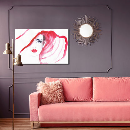 Obraz Na Płótnie Kobieta w Kapeluszu – elegancka dekoracja do wnętrz Klasycznych i Art déco – widok 3
