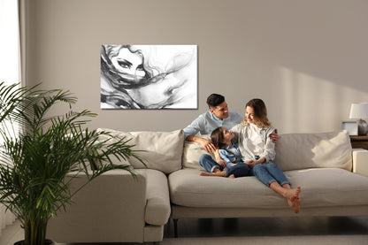 Obraz Na Płótnie Kobiecy Portret – artystyczny i minimalistyczny do wnętrz nowoczesnych i loftowych – widok 6