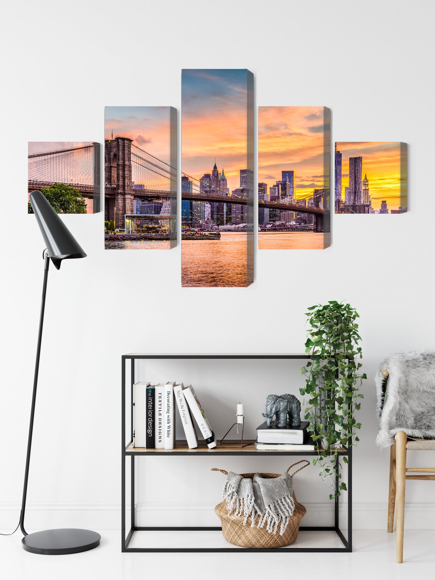 Obraz Wieloczęściowy Nowy Jork – panoramiczny krajobraz do wnętrz nowoczesnych i loftowych – widok 8