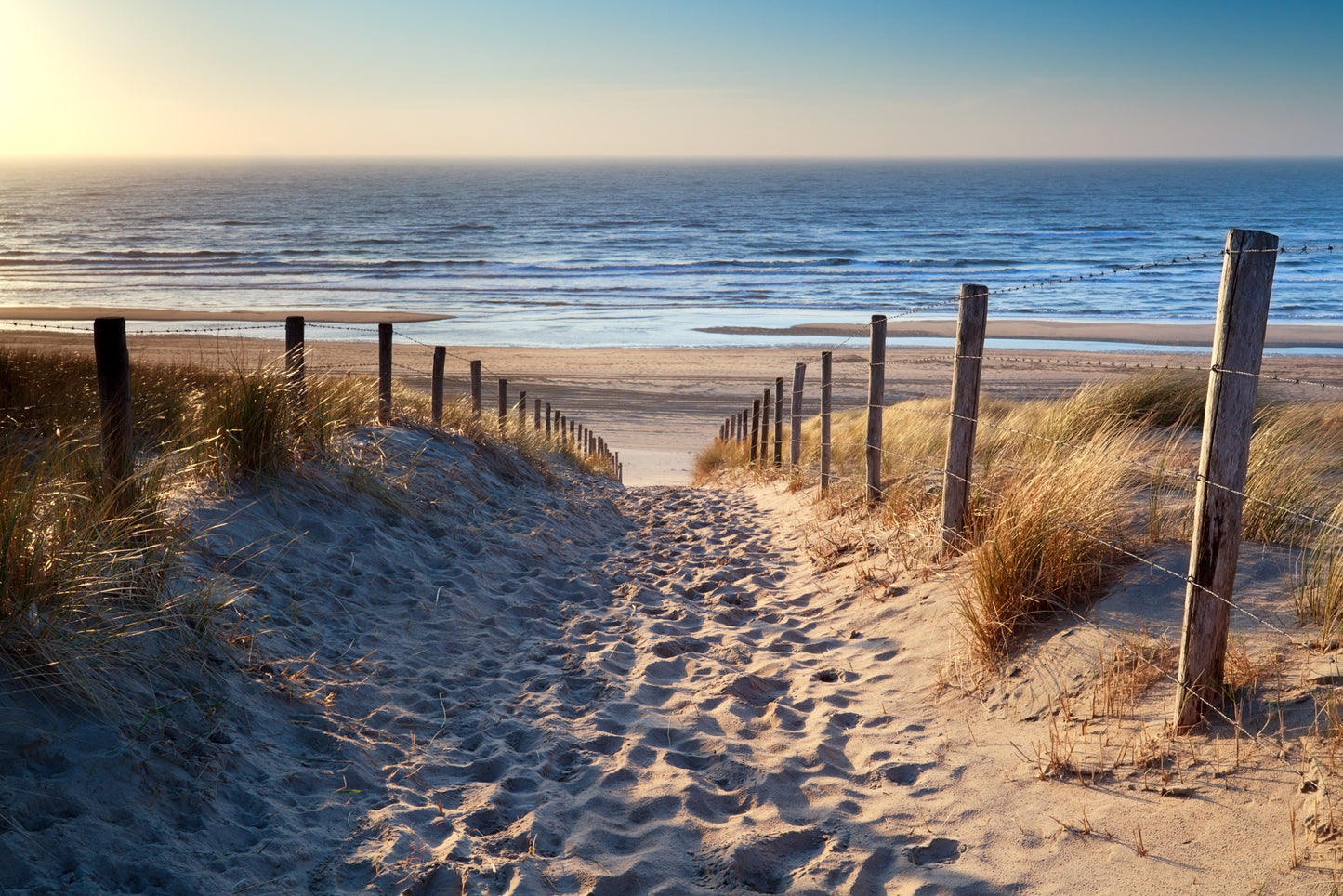 Obraz Wieloczęściowy Plaża Nad Morzem Północnym – spokój pejzażu do wnętrz skandynawskich i coastal 180x120