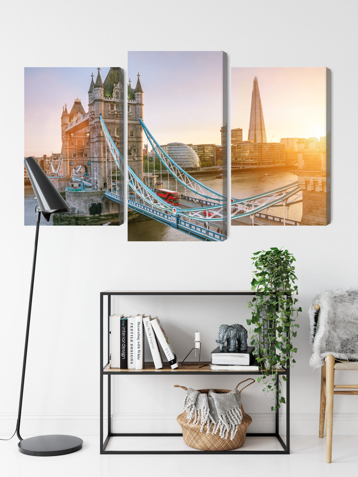 Obraz Wieloczęściowy Tower Bridge – majestatyczny wschód słońca do wnętrz nowoczesnych, loftowych i klasycznych – widok 8